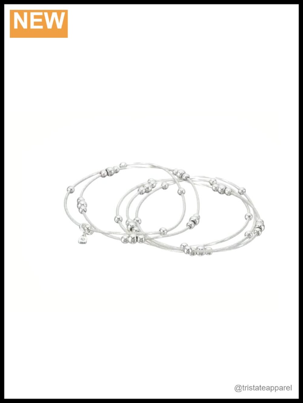 Multi Row Stretch Bangle Bracelets Layered Stackable - Picture 3 of 4